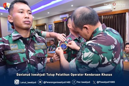 Danlanud Iswahjudi Tutup Pelatihan Operator Kendaraan Khusus