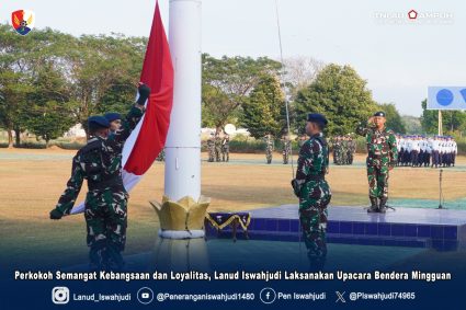 Perkokoh Semangat Kebangsaan dan Loyalitas, Lanud Iswahjudi Laksanakan Upacara Bendera Mingguan