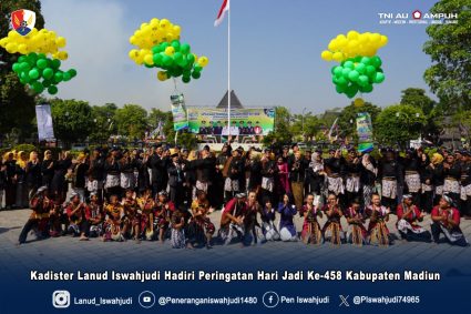 Kadister Lanud Iswahjudi Hadiri Peringatan Hari Jadi Ke-458 Kabupaten Madiun