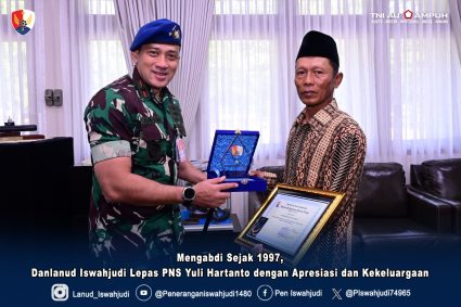 Mengabdi Sejak 1997, Danlanud Iswahjudi Lepas PNS Yuli Hartanto dengan Apresiasi dan Kekeluargaan
