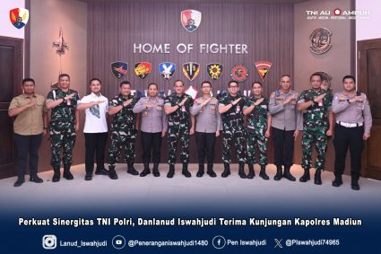 Perkuat Sinergitas TNI Polri, Danlanud Iswahjudi Terima Kunjungan Kapolres Madiun
