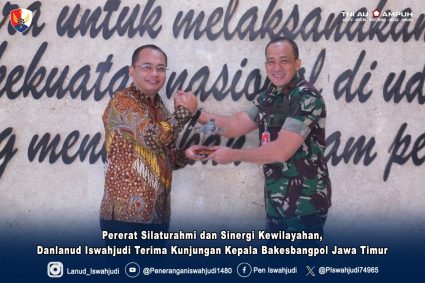 Pererat Silaturahmi dan Sinergi Kewilayahan, Danlanud Iswahjudi Terima Kunjungan Kepala Bakesbangpol Jawa Timur