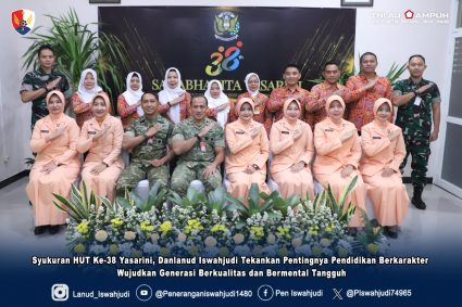 Syukuran HUT Ke-38 Yasarini, Danlanud Iswahjudi Tekankan Pentingnya Pendidikan Berkarakter Wujudkan Generasi Berkualitas dan Bermental Tangguh