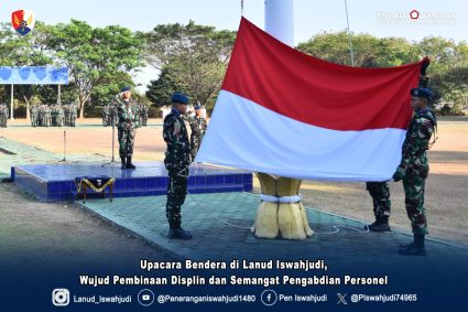 Upacara Bendera di Lanud Iswahjudi, Wujud Pembinaan Displin dan Semangat Pengabdian Personel