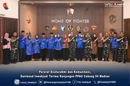 Pererat Silaturahmi dan Komunikasi, Danlanud Iswahjudi Terima Kunjungan PPAU Cabang 04 Madiun
