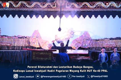 Pererat Silaturahmi dan Lestarikan Budaya Bangsa, Kadisops Lanud Iswahjudi Hadiri Pagelaran Wayang Kulit HUT Ke-40 PPAL